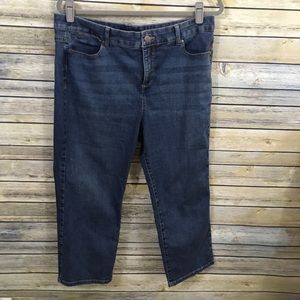 Talbots denim crops